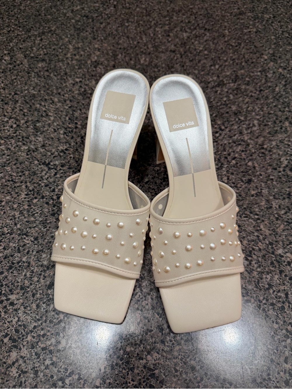 Dolce Vita Pearl-Studded Heel